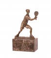 Bronzová socha tenisty z bronzu