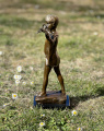 Bronzová socha chlapce Petra Pana