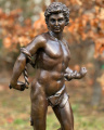 Erotická socha Řeckého nahého muže z bronzu