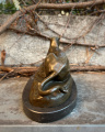 Luxusní bronzová socha Lvice
