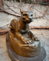 Luxusní bronzová socha Lvice
