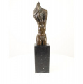Erotická bronzová  socha Torza nahá žena