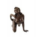 Erotická bronzová soška nahé ženy striptérky 2