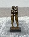 Erotické bronzová soška nahých mužů - líbání gayů - LGBT 3