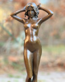Krasná socha Nahé ženy z bronzu
