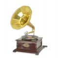 Retro čtyřhranný gramofon 