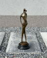 Velká socha Zamilovaný pár / milenců z bronzu - modern art
