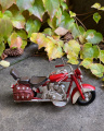 Kovový model retro motocyklu
