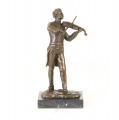 Socha hráče na housle z bronzu