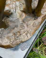 Erotická bronzová socha Tři Grácie nahé