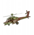 Plechový vojenský vrtulník Apache