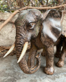 Polyresinová soška slon a mládě