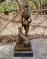 Bronzová socha soška Kleopatra
