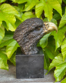 Bronzová figurka hlavy orla