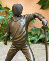 Bronzová socha soška Šermíř sport