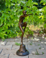 Figurka soška tanečnice z bronzu retro